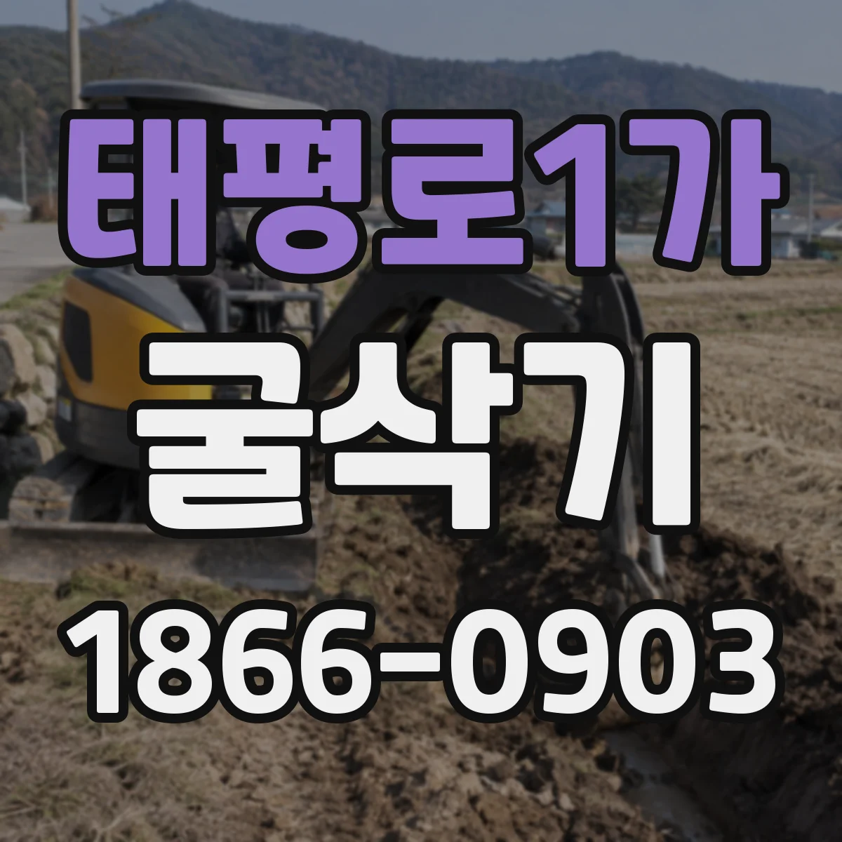 태평로1가 굴삭기