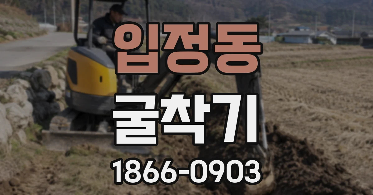 입정동 굴착기