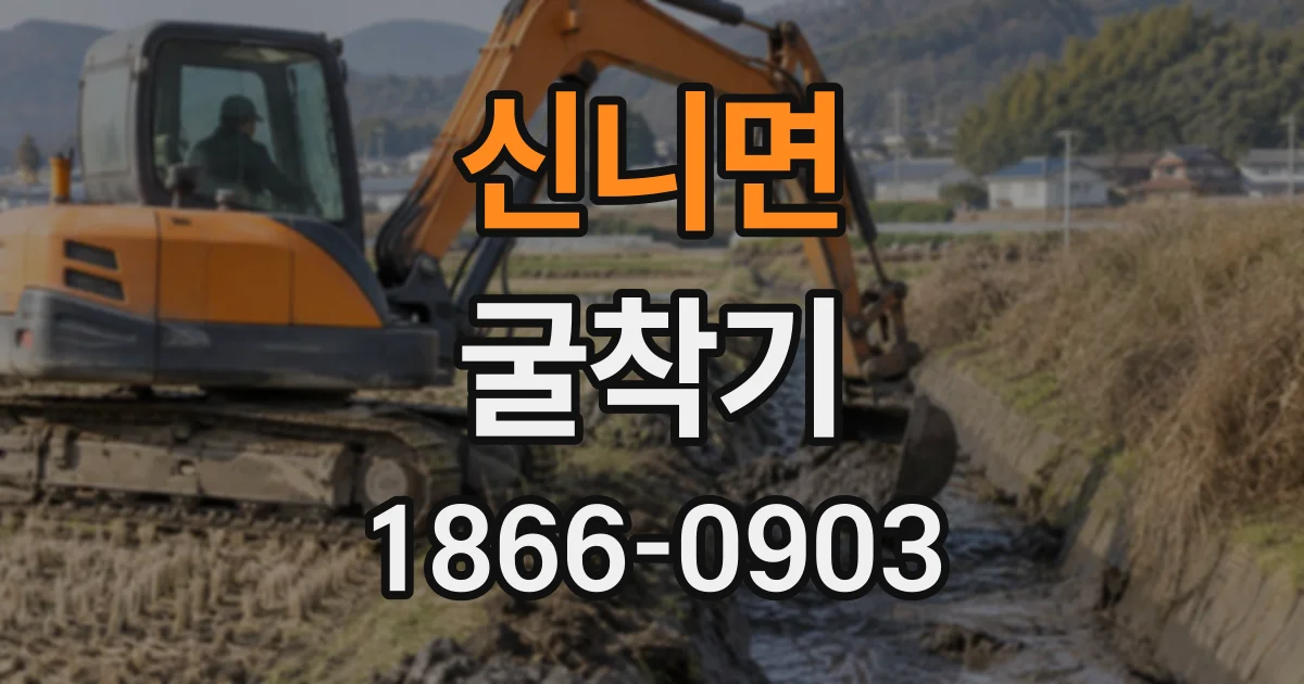 신니면 굴착기