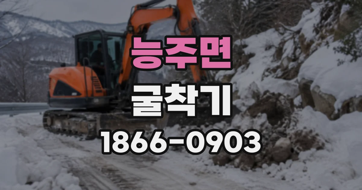 능주면 굴착기