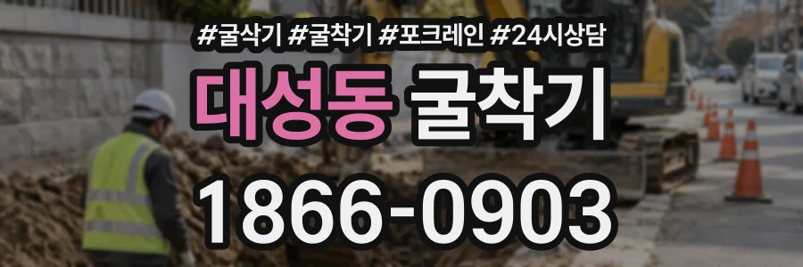 대성동 굴착기 상담 전화 1866-0903