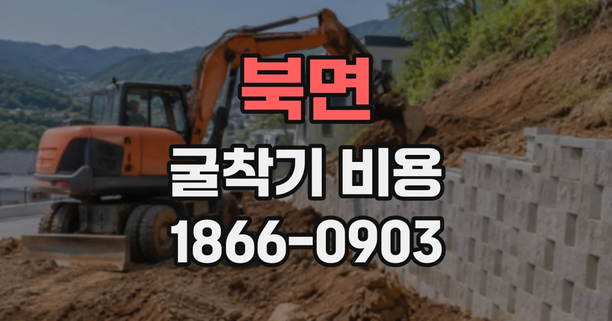 북면 굴착기비용