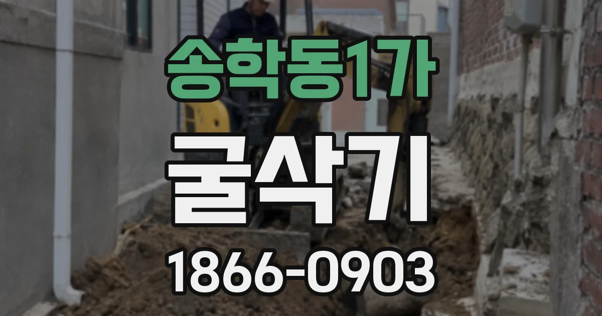 송학동1가 굴삭기