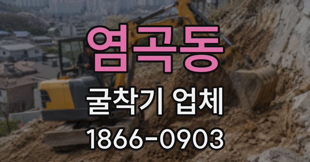 염곡동 굴착기 업체