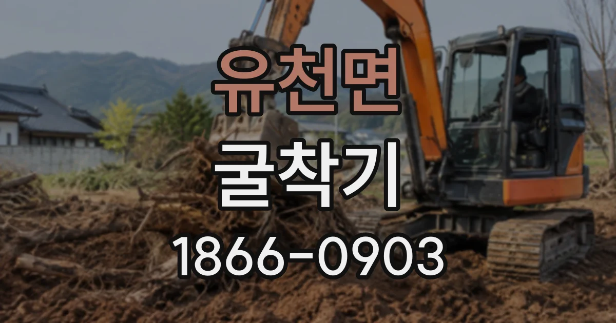 유천면 굴착기