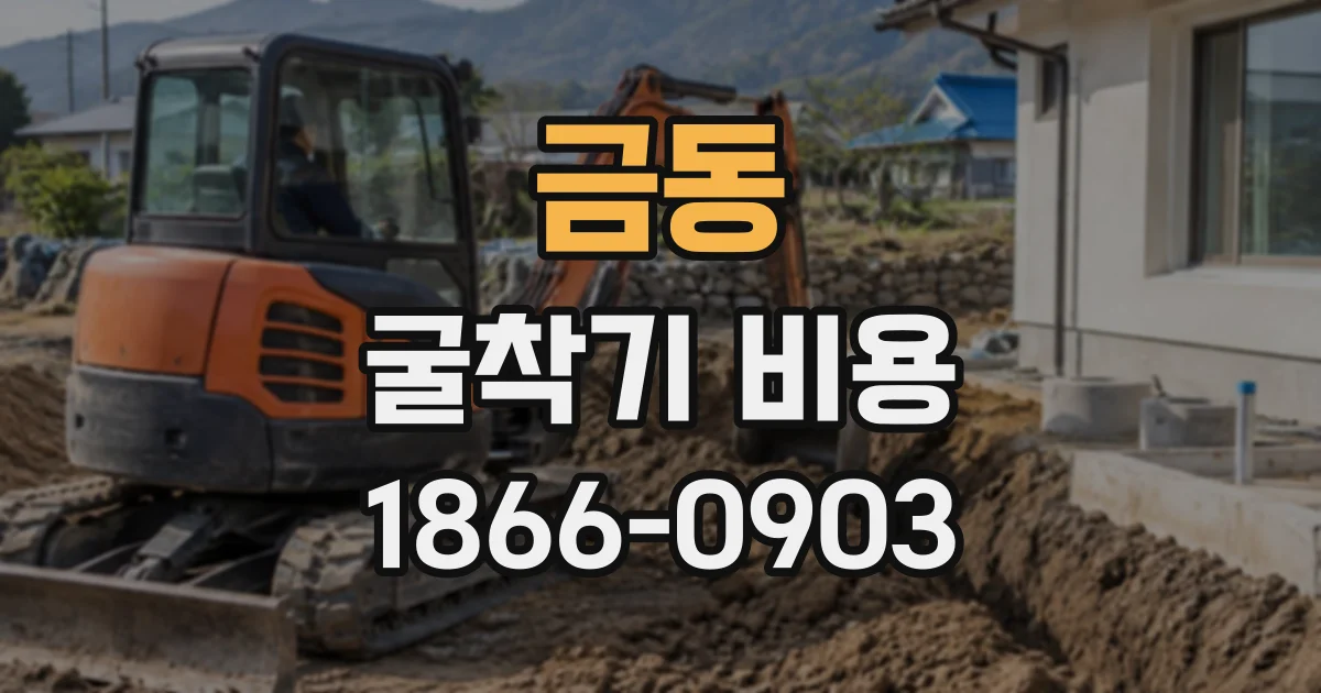 금동 굴착기비용