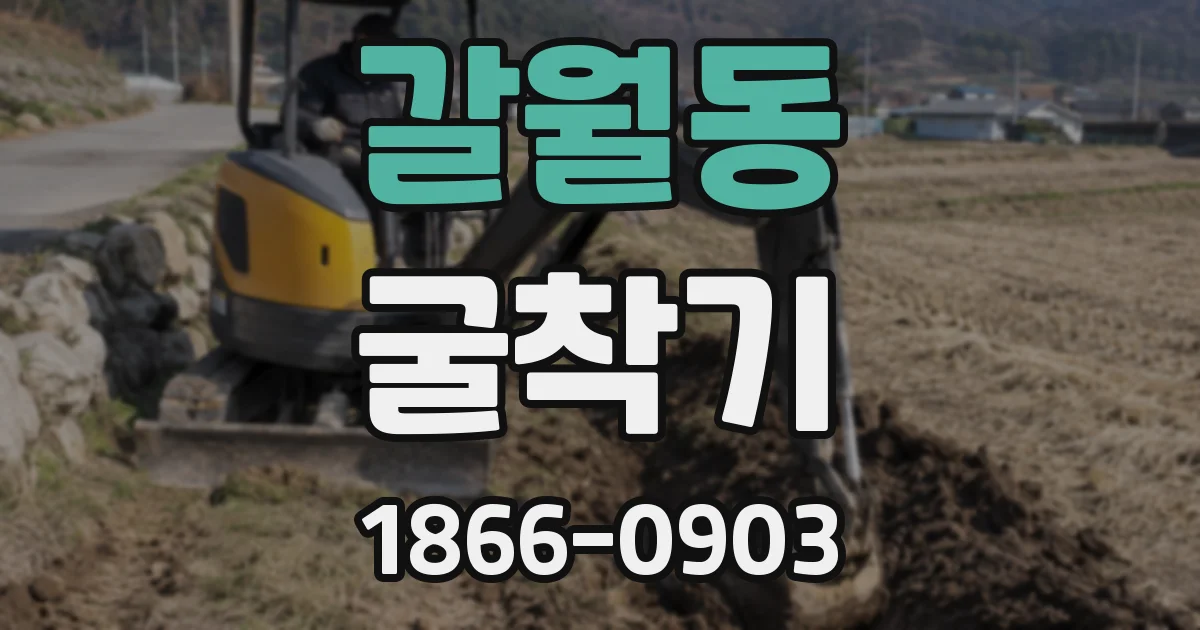 갈월동 굴착기