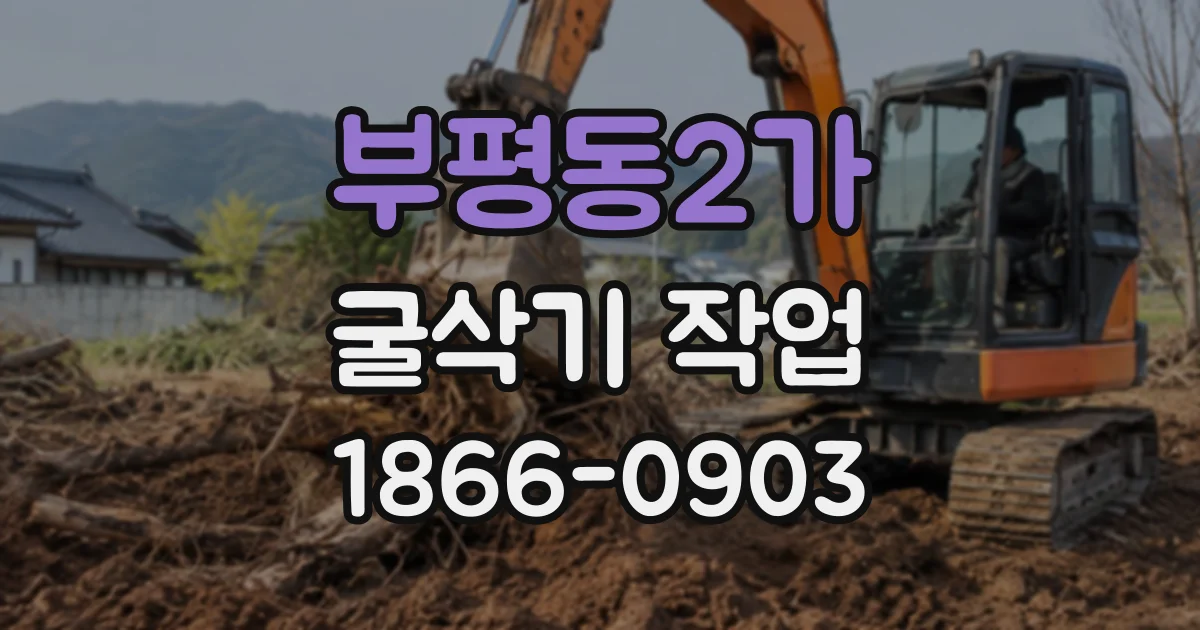 부평동2가 굴삭기작업