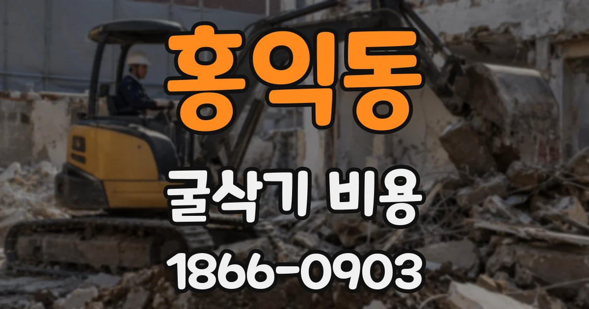 홍익동 굴삭기 비용