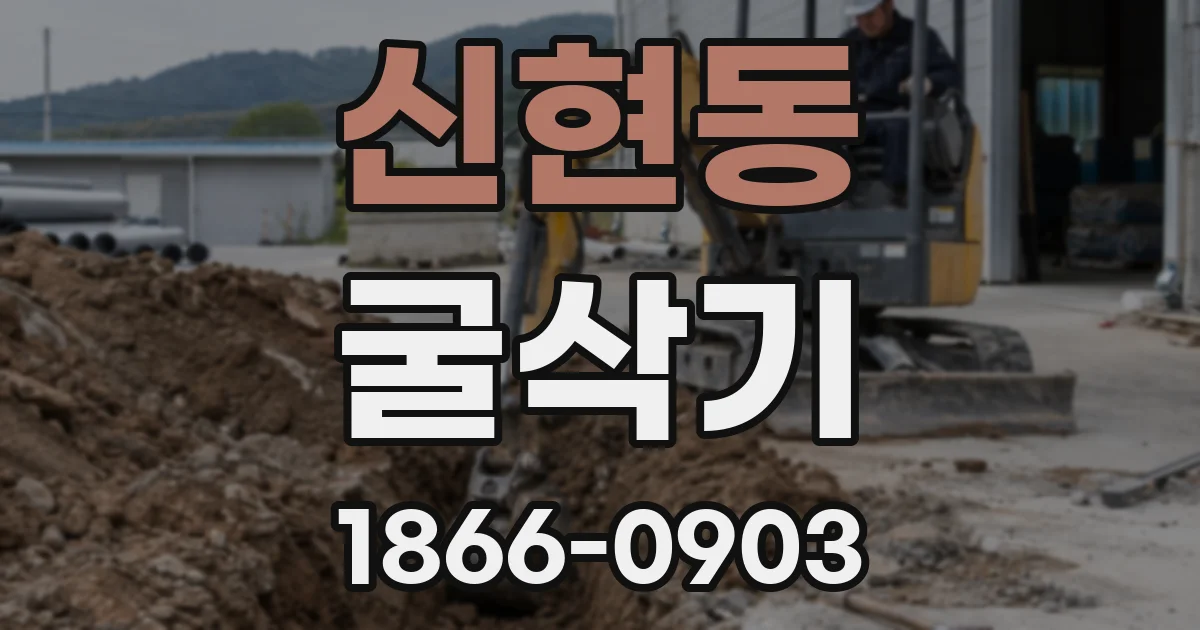 신현동 굴삭기