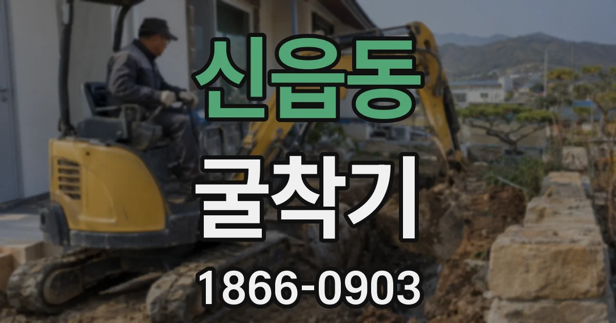 신읍동 굴착기