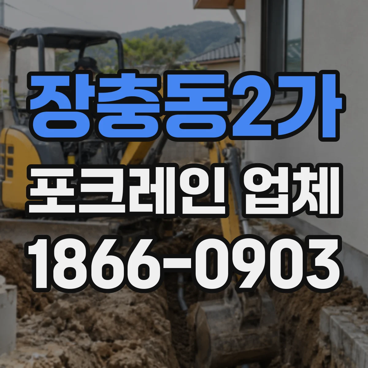 장충동2가 포크레인 업체