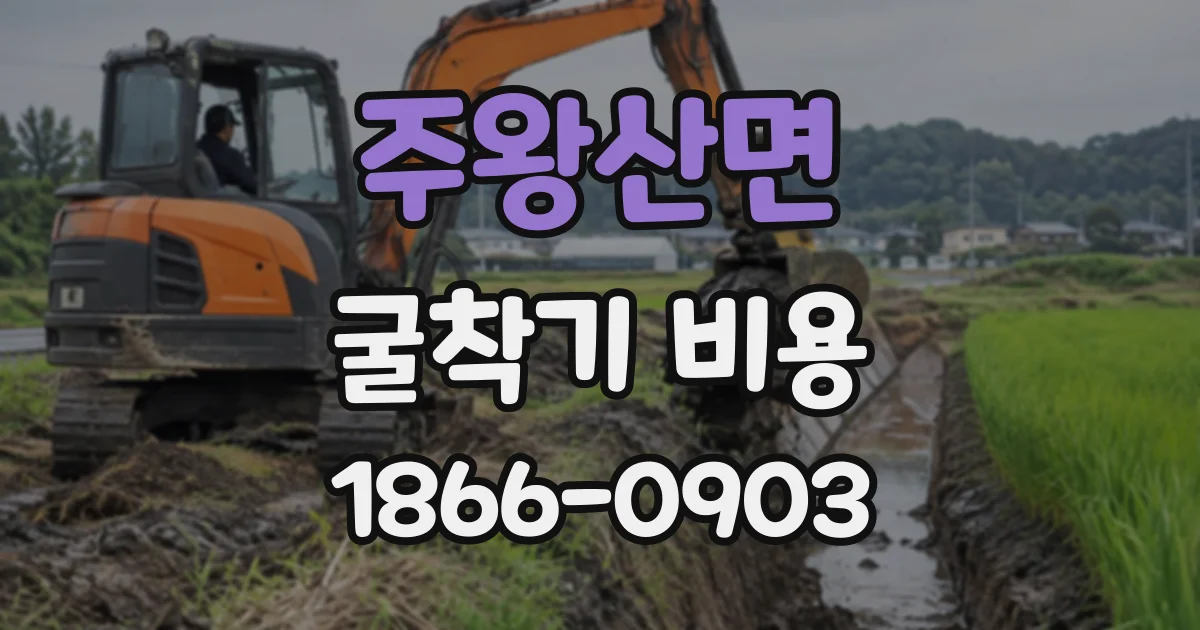 주왕산면 굴착기비용