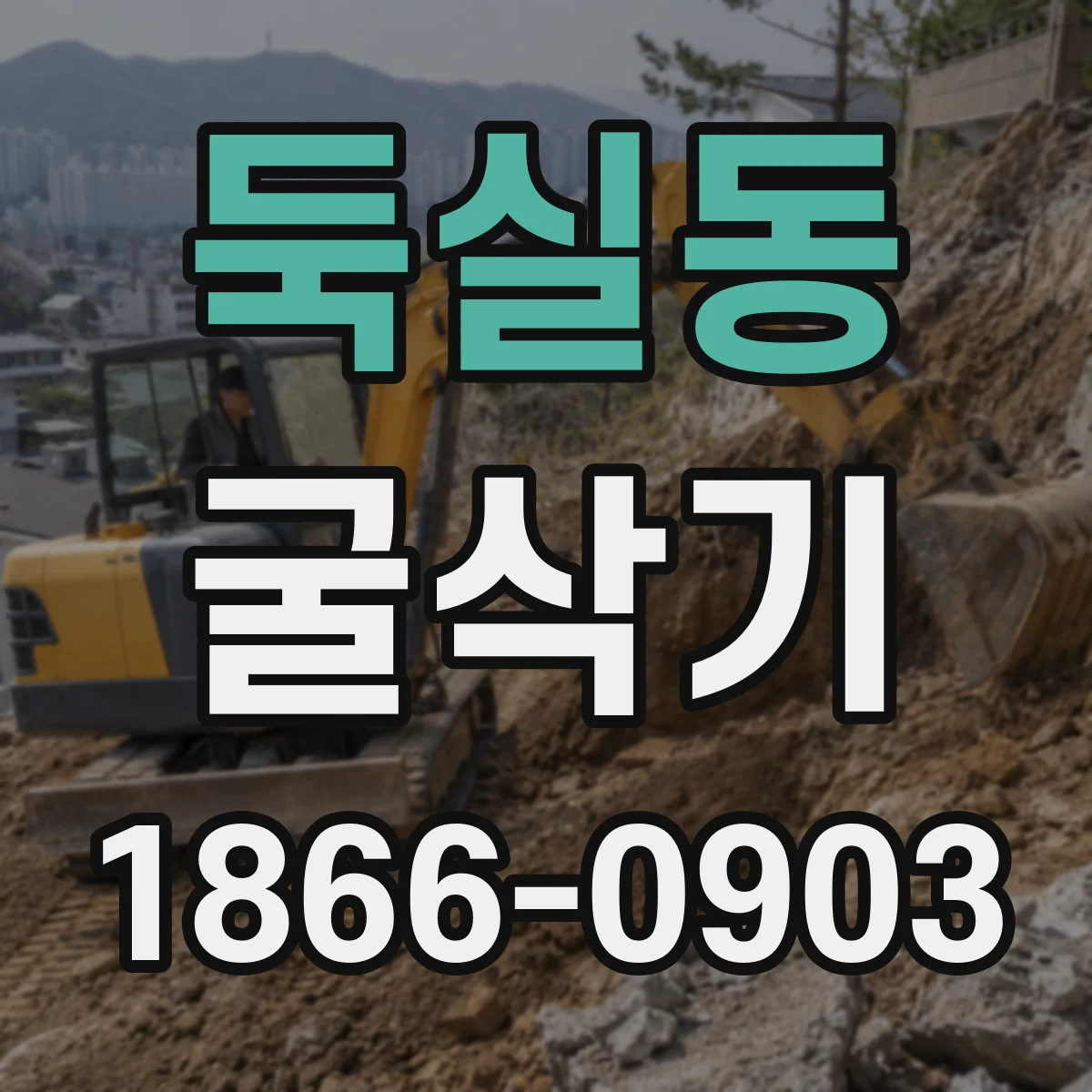 둑실동 굴삭기