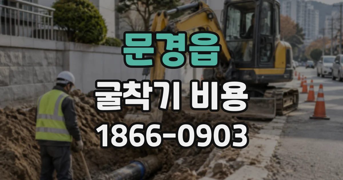 문경읍 굴착기비용