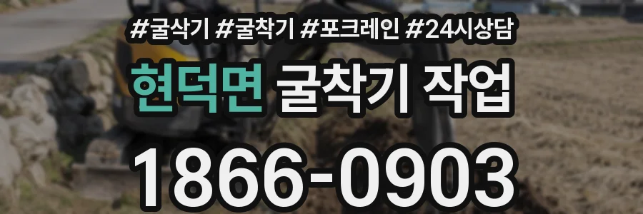 현덕면 굴착기 작업