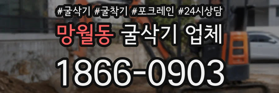 망월동 굴삭기 업체
