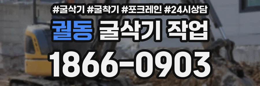 궐동 굴삭기 작업