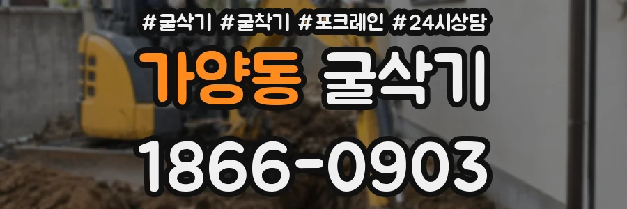 가양동 굴삭기