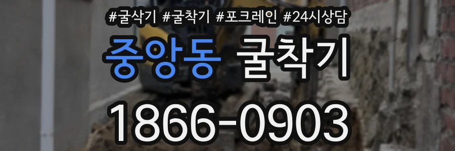 중앙동 굴착기