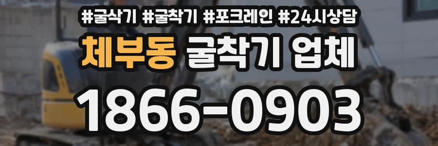 체부동 굴착기 업체