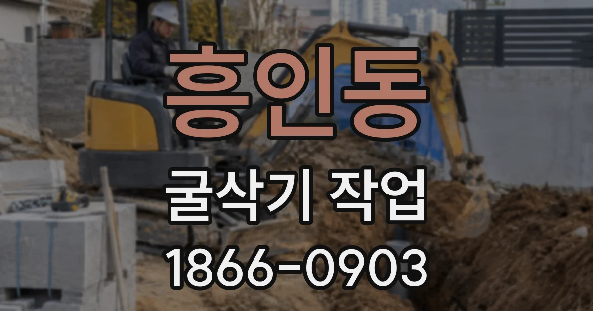 흥인동 굴삭기 작업