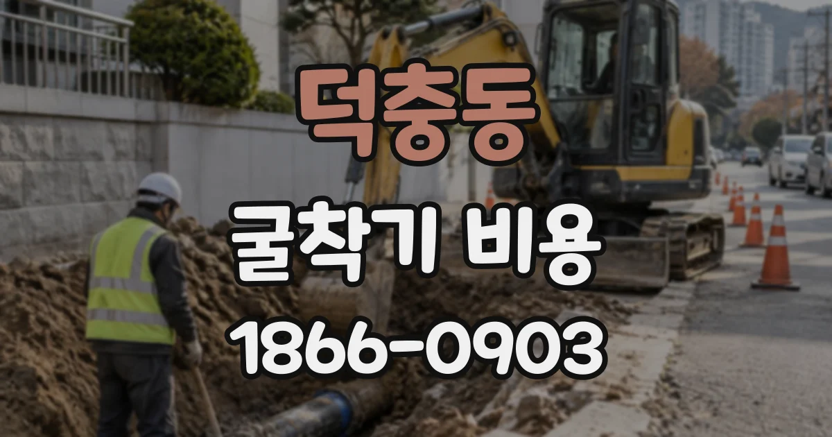 덕충동 굴착기비용