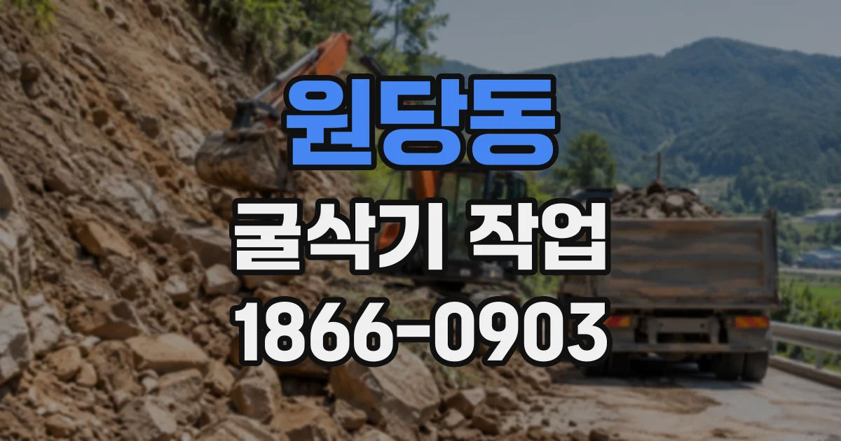 원당동 굴삭기작업