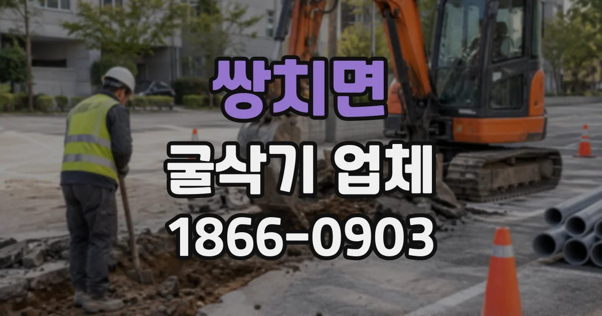 쌍치면 굴삭기업체