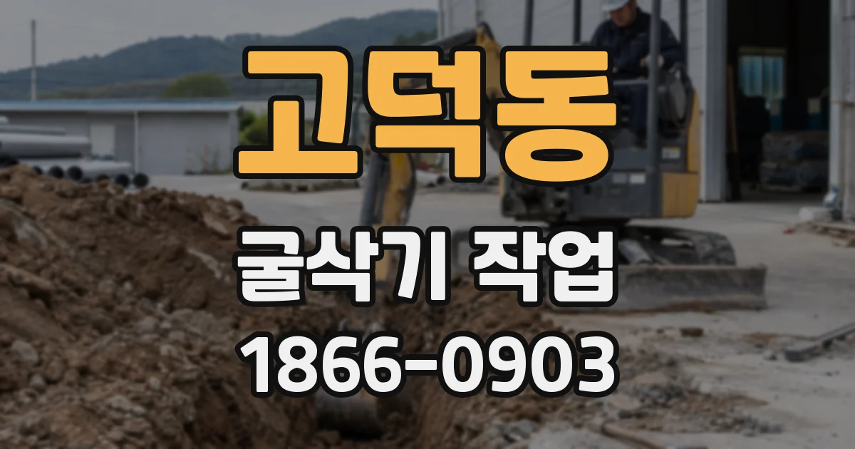 고덕동 굴삭기 작업
