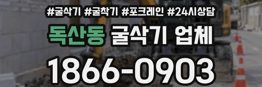 독산동 굴삭기 업체