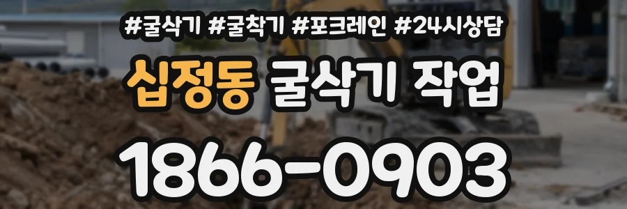 십정동 굴삭기 작업