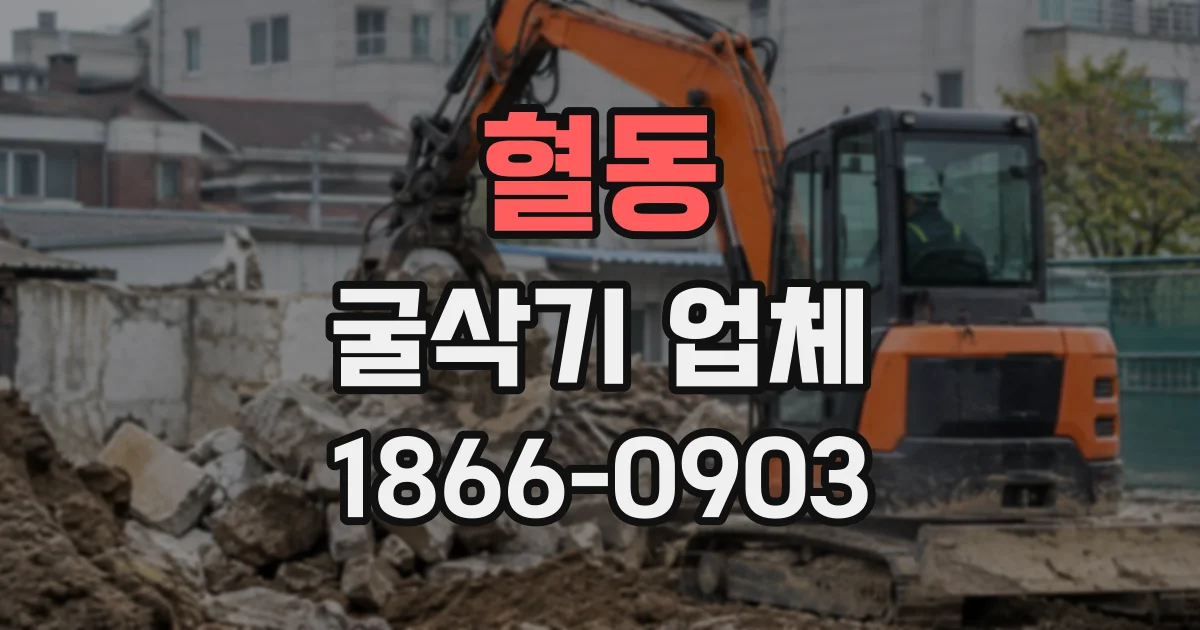 혈동 굴삭기업체