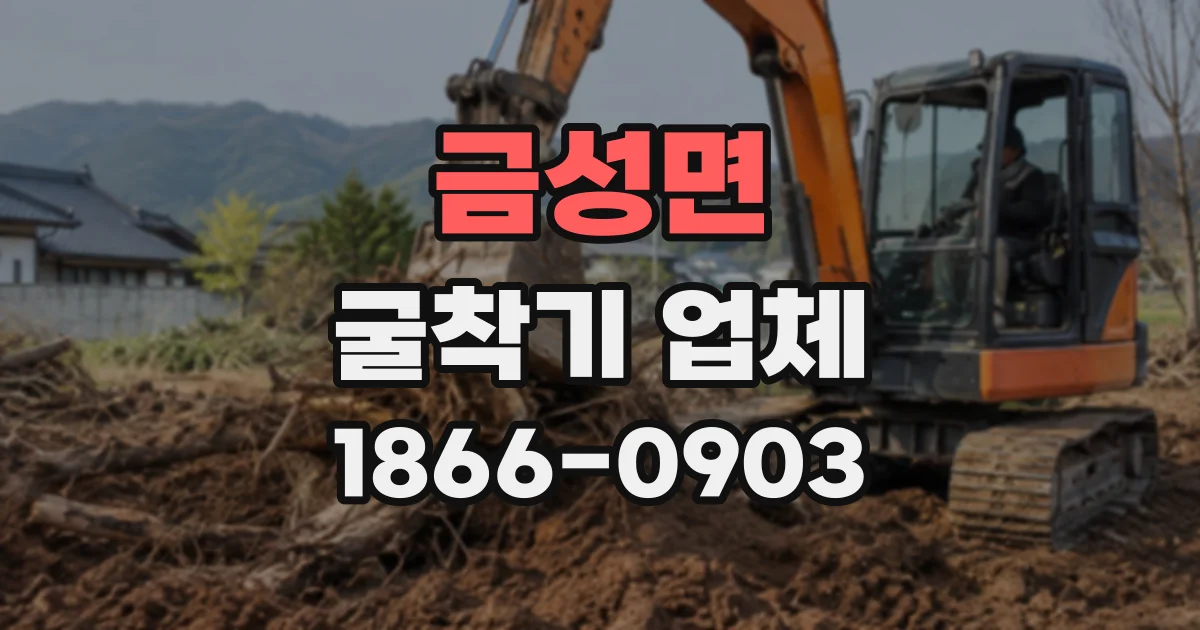 금성면 굴착기업체
