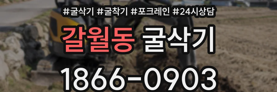 갈월동 굴삭기