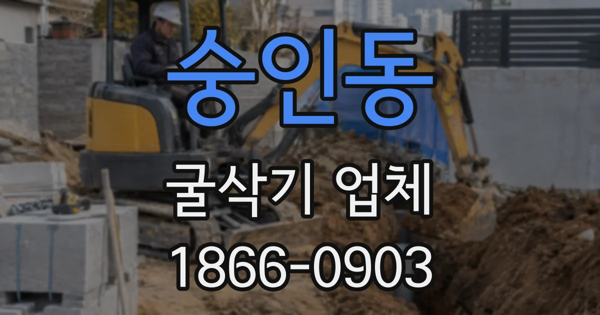 숭인동 굴삭기 업체