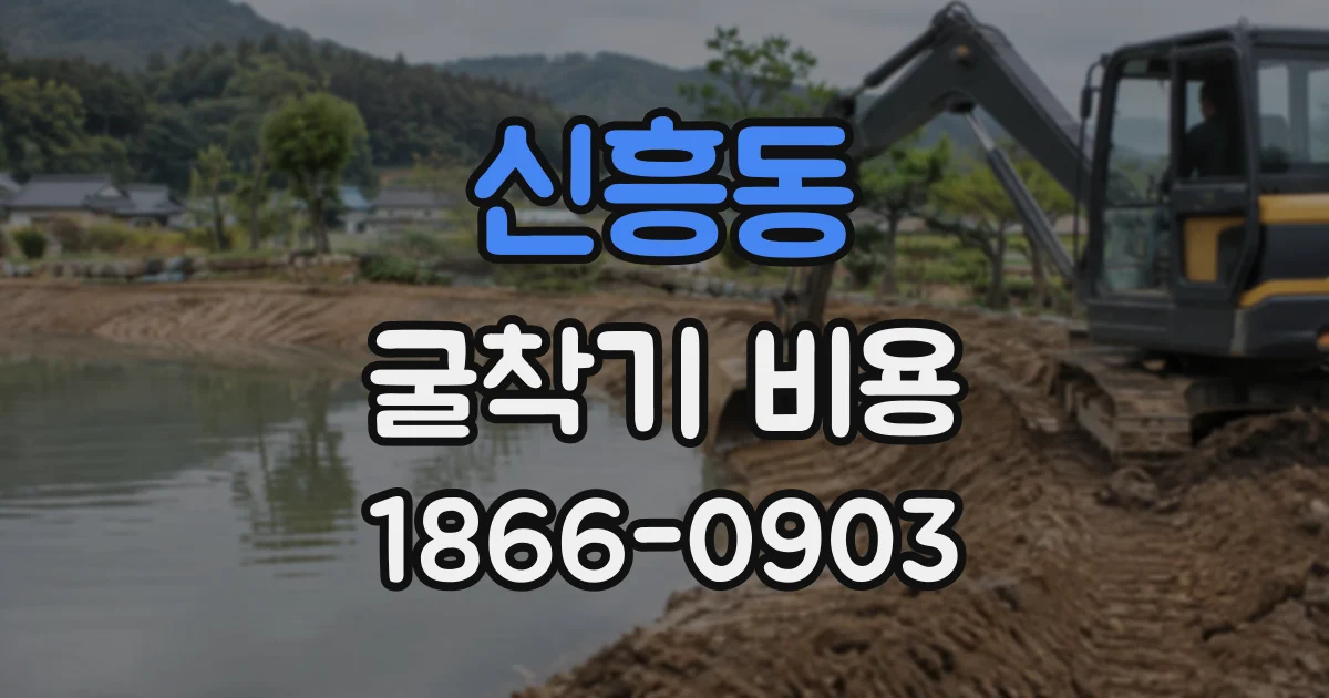 신흥동 굴착기비용
