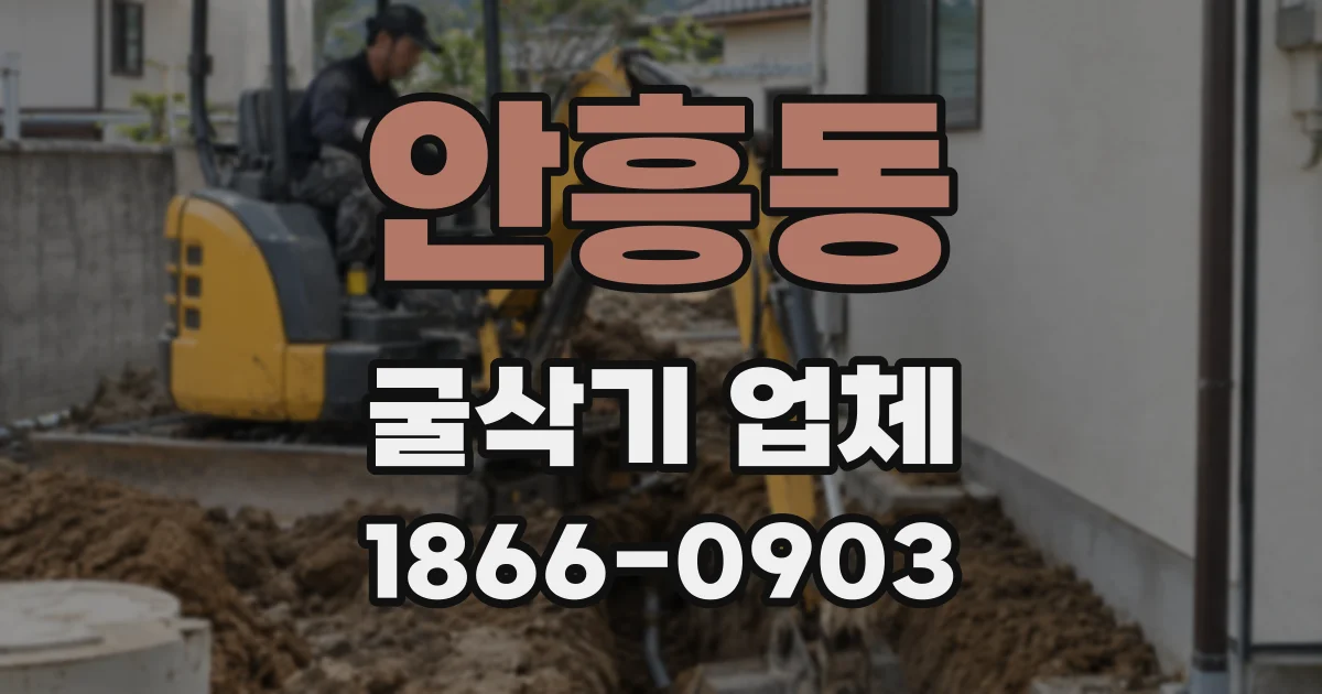 안흥동 굴삭기 업체