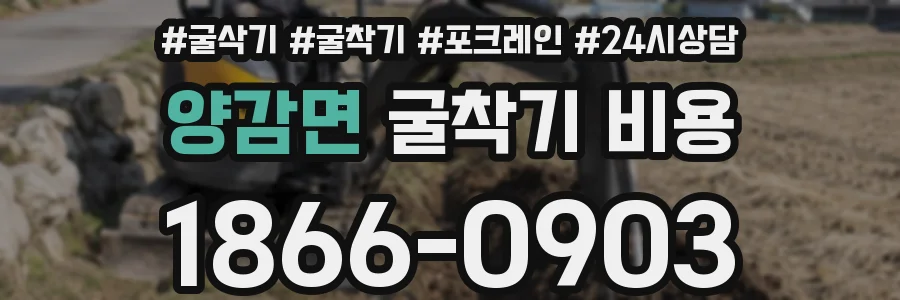 양감면 굴착기 비용