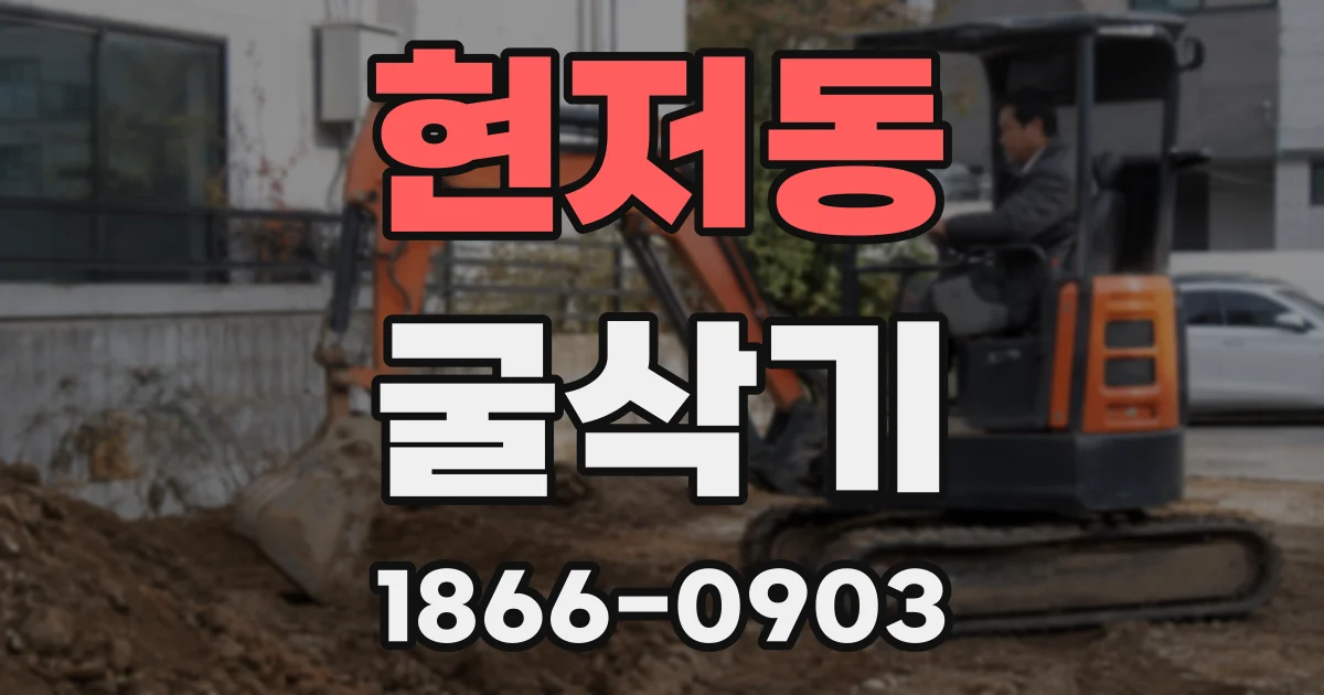 현저동 굴삭기