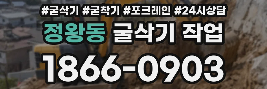 정왕동 굴삭기 작업