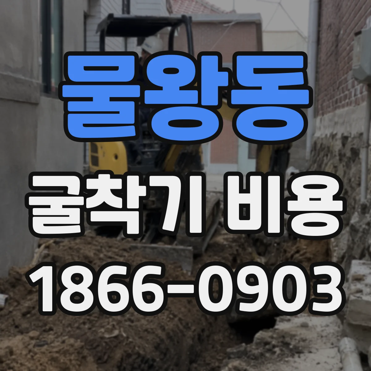 물왕동 굴착기 비용