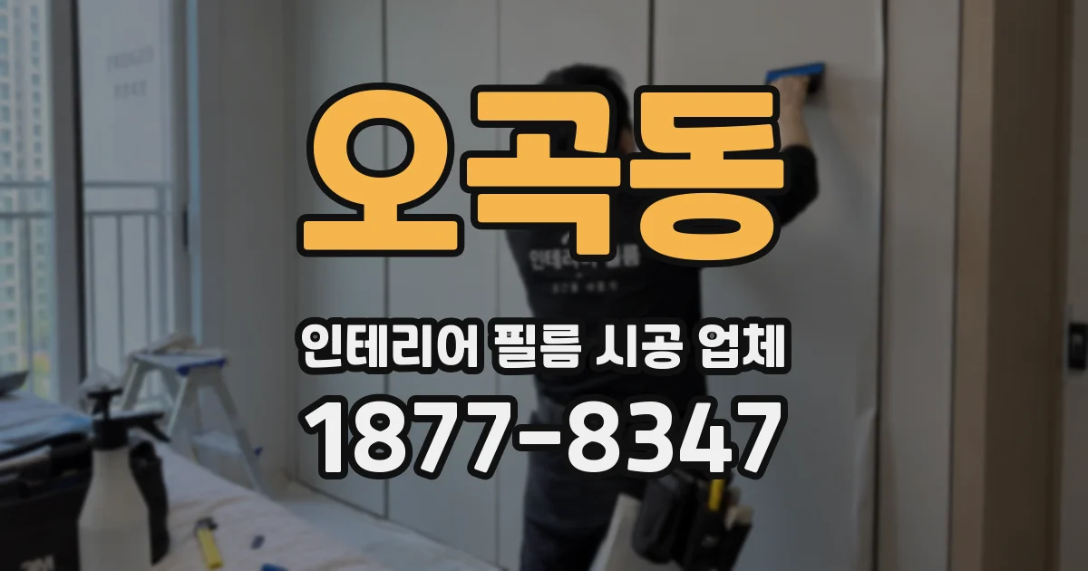 오곡동 인테리어 필름 시공 업체