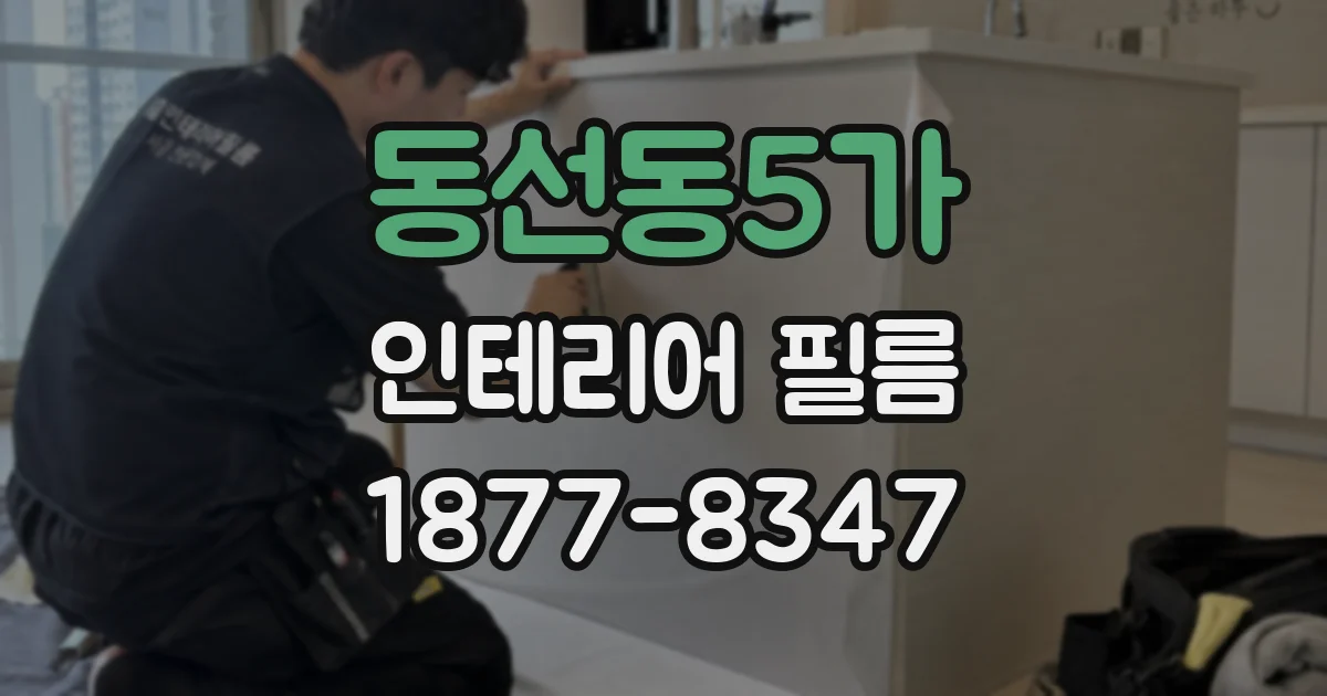 동선동5가 인테리어 필름