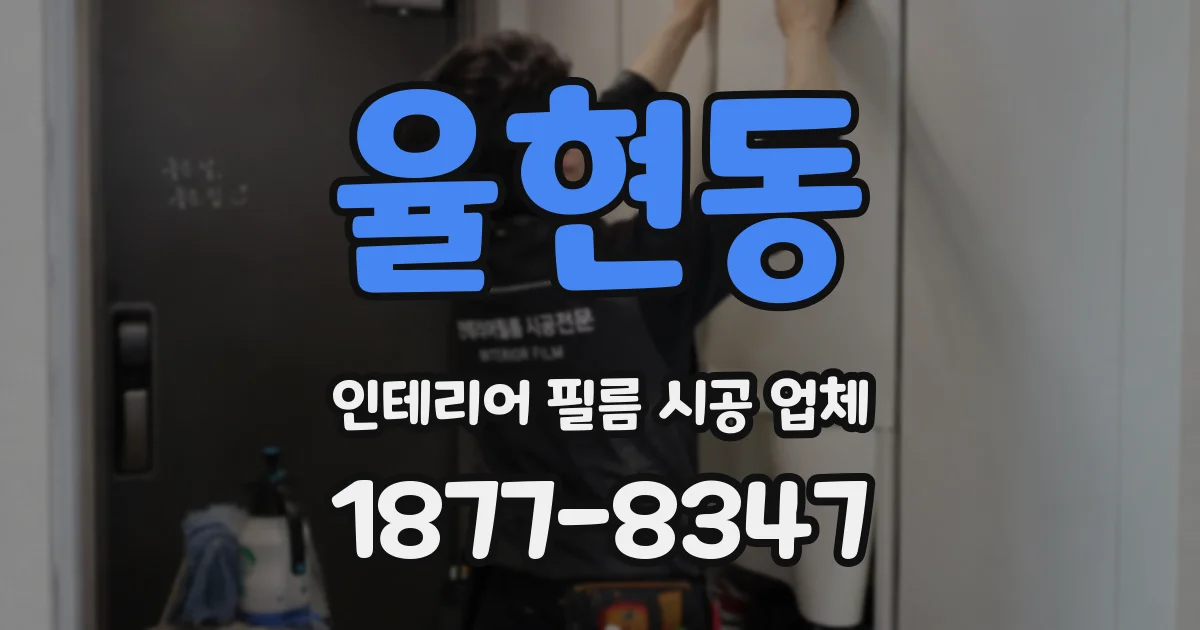 율현동 인테리어 필름 시공 업체