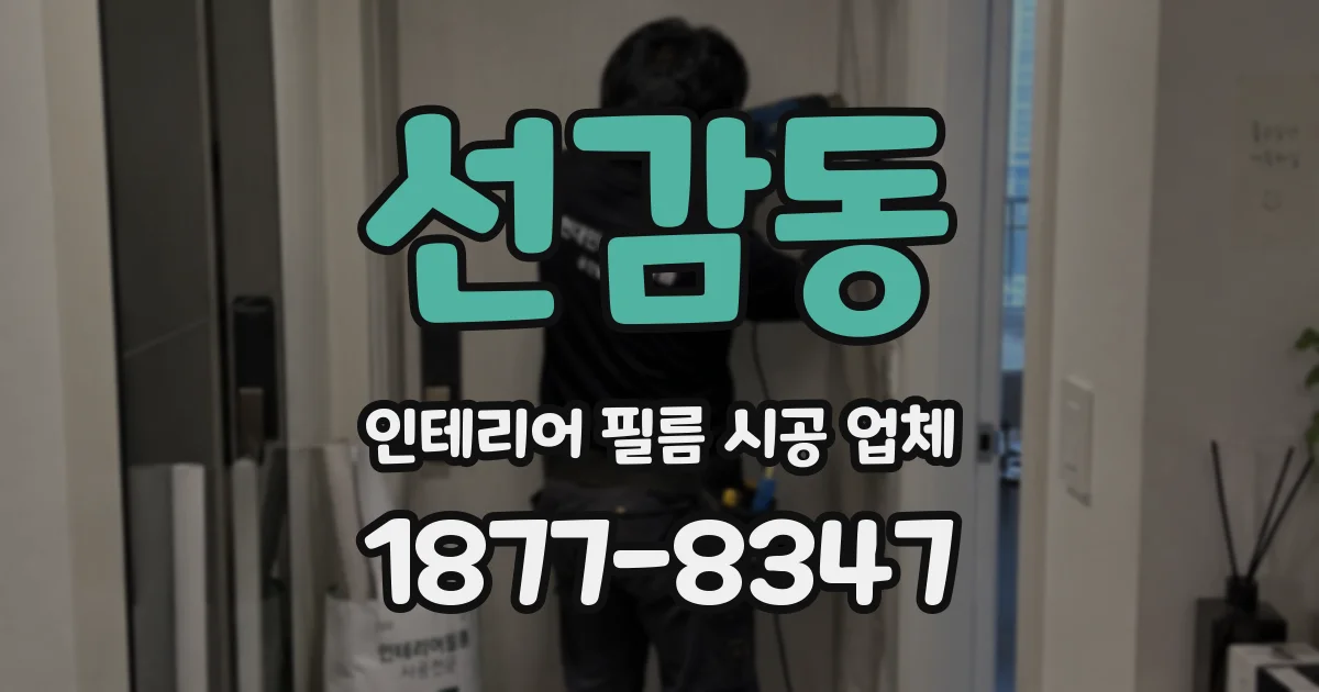 선감동 인테리어 필름 시공 업체