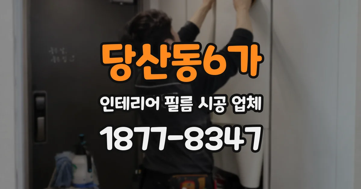당산동6가 인테리어 필름 시공 업체