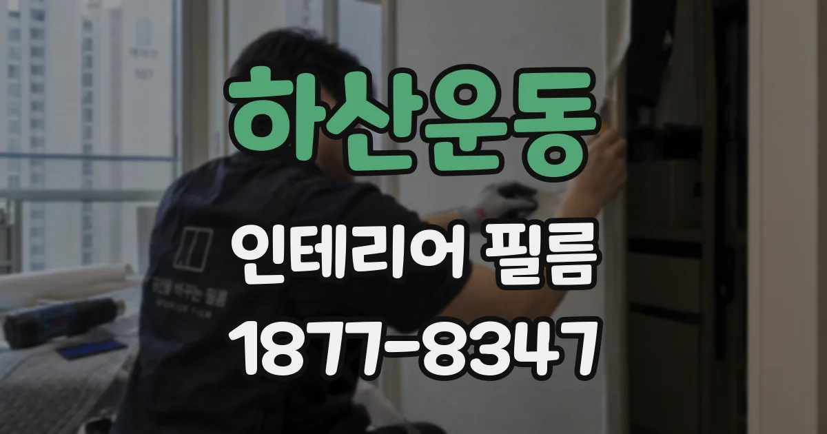 하산운동 인테리어 필름