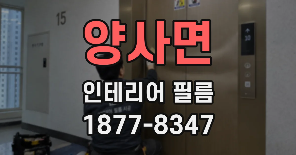 양사면 인테리어 필름