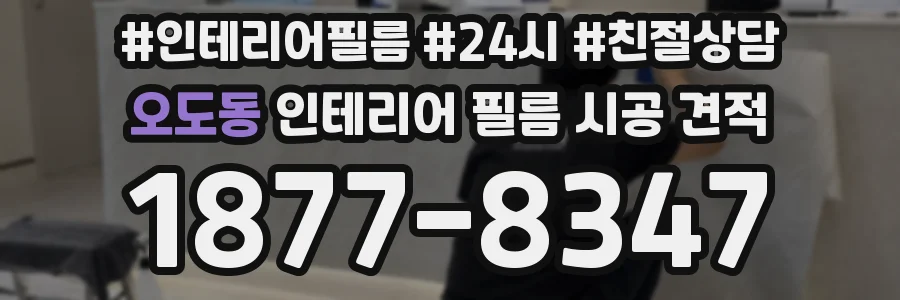 오도동 인테리어 필름 시공 견적